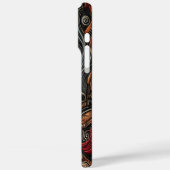 Leopard in farbenfroher Berglandschaft Case-Mate iPhone Hülle (Rückseite / Links)