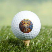 Leopard in lebhaften Farben und raffinierten Muste Golfball (Insitu T-Shirt)