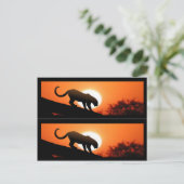 Leopard in Tree-Lesezeichen Postkarte (Stehend Vorderseite)