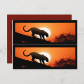 Leopard in Tree-Lesezeichen Postkarte (Vorne/Hinten)