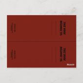 Leopard in Tree-Lesezeichen Postkarte (Rückseite)