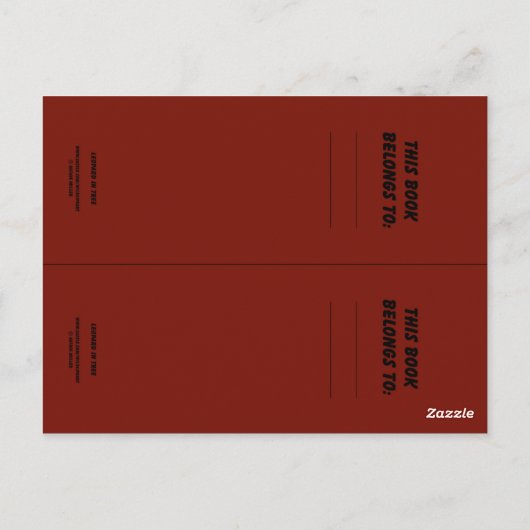 Leopard in Tree-Lesezeichen Postkarte (Rückseite)