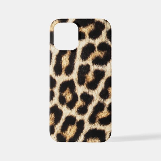 Leopard iPhone 12 MiniSlim Gehäuse, Glossy Hülle (Rückseite)