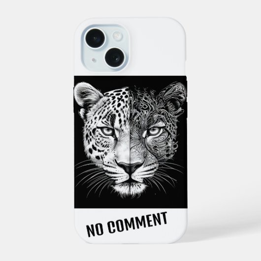 Leopard iPhone 15 Hülle (Rückseite)