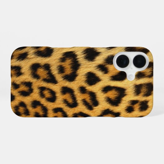 Leopard iPhone 16 Hülle (Rückseite (Horizontal))