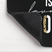 Leopard ist meine Lieblingsfarbe Leopard Print Mus Mousepad (Ecke)