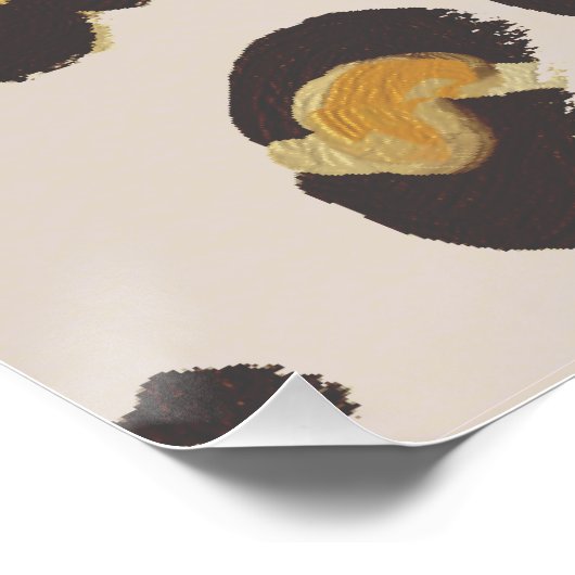 Leopard ist meine Lieblingsfarbe Poster (Ecke)