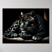 Leopard IV Zeichnend Hartpaste Poster (Vorne)