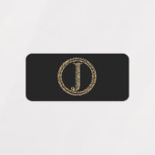 Leopard J Etiketten (Design 1)