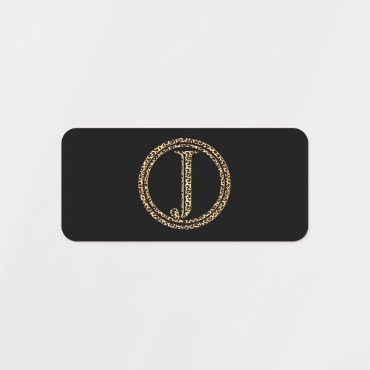 Leopard J Etiketten (Design 1)