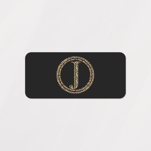 Leopard J Etiketten (Design 2)