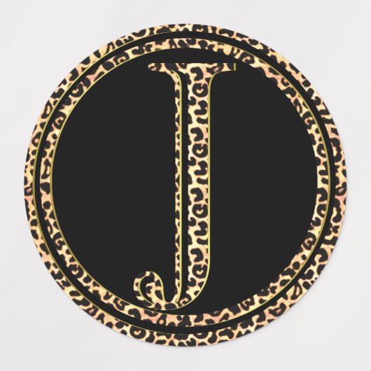 Leopard J Etiketten (Design 3)