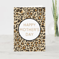 Leopard Jaguar Animal Print Mother Day Holiday