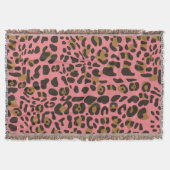 Leopard Jaguar Animal Print Muster Decke (Vorderseite)