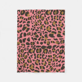 Leopard Jaguar Animal Print Muster Fleecedecke