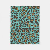 Leopard Jaguar Animal Print Muster Fleecedecke (Vorderseite)