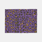 Leopard Jaguar Animal Print Muster Fleecedecke (Vorderseite (Horizontal))