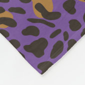 Leopard Jaguar Animal Print Muster Fleecedecke (Ecke)