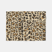 Leopard Jaguar Animal Print Muster Fleecedecke (Vorderseite (Horizontal))