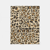 Leopard Jaguar Animal Print Muster Fleecedecke (Vorderseite)