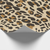 Leopard Jaguar Animal Print Muster Geschenkpapier (Ecke)
