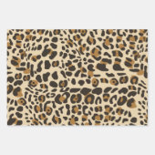 Leopard Jaguar Animal Print Muster Geschenkpapier Set (Vorderseite 3)