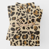 Leopard Jaguar Animal Print Muster Geschenkpapier Set (Beispiel)