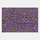 Leopard Jaguar Animal Print Muster Geschenkpapier Set (Vorderseite)