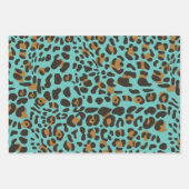 Leopard Jaguar Animal Print Muster Geschenkpapier Set (Vorderseite)
