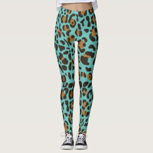 Leopard Jaguar Animal Print Muster Leggings