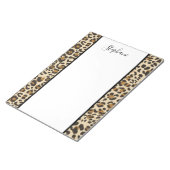 Leopard Jaguar Animal Print Muster Notizblock (angewinkelt)