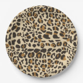 Leopard Jaguar Animal Print Muster Pappteller (Vorderseite)