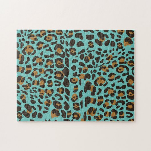 Leopard Jaguar Animal Print Muster Puzzle (Horizontal)