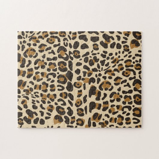 Leopard Jaguar Animal Print Muster Puzzle (Horizontal)