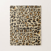 Leopard Jaguar Animal Print Muster Puzzle (Vertikal)