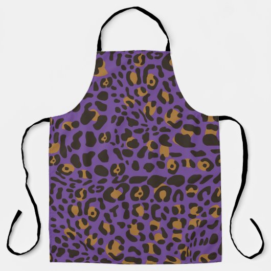 Leopard Jaguar Animal Print Muster Schürze (Vorderseite)