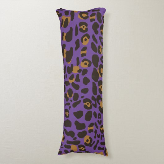 Leopard Jaguar Animal Print Muster Seitenschläferkissen (Vorderseite Vertikal)