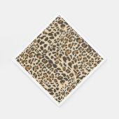 Leopard Jaguar Animal Print Muster Serviette (Ecke)
