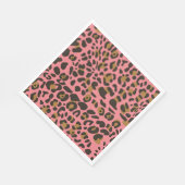 Leopard Jaguar Animal Print Muster Serviette (Ecke)