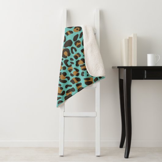 Leopard Jaguar Animal Print Muster Sherpadecke (Beispiel)
