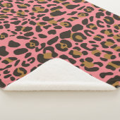 Leopard Jaguar Animal Print Muster Sherpadecke (3/4)
