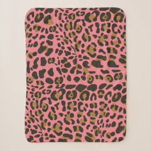 Leopard Jaguar Animal Print Muster Sherpadecke