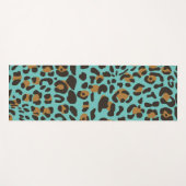 Leopard Jaguar Animal Print Muster Yogamatte (Vorderseite (Horizontal))
