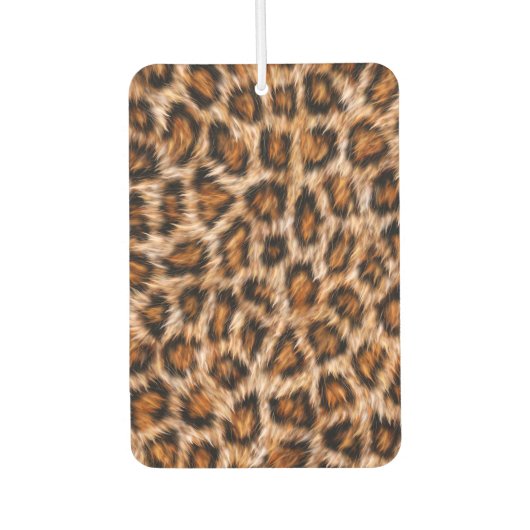Leopard Jaguar Cat Brown Fur Muster-24609 Autolufterfrischer (Vorderseite)