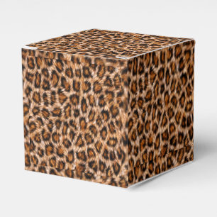 Leopard Jaguar Cat Brown Fur Muster-24609 Geschenkschachtel