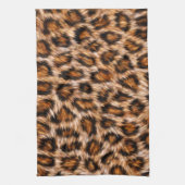 Leopard Jaguar Cat Brown Fur Muster-24609 Geschirrtuch (Vertikal)