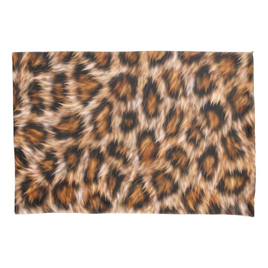 Leopard Jaguar Cat Brown Fur Muster-24609 Kissenbezug (Vorderseite)