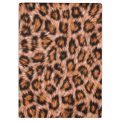 Leopard Jaguar Cat Brown Fur Muster-24609 Klemmbrett (Rückseite)