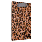 Leopard Jaguar Cat Brown Fur Muster-24609 Klemmbrett (Rechts)