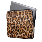 Leopard Jaguar Cat Brown Fur Muster-24609 Laptopschutzhülle (Vorderseite Links)
